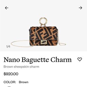 Fendi Baguette Bag Charm